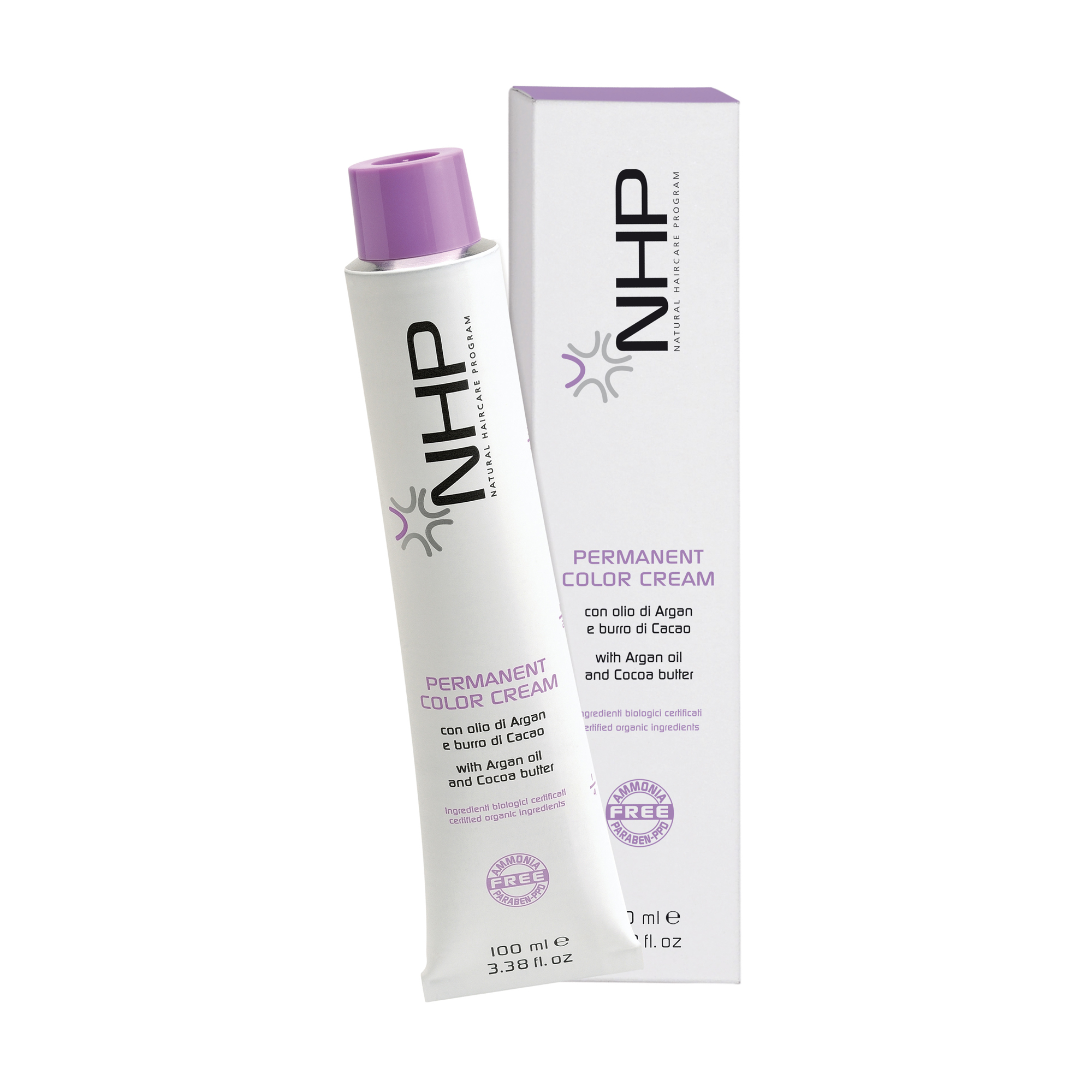 Безаміачна крем-фарба для волосся NHP Permanent Color Cream, 10.12  Світлий перлинний, 100 мл